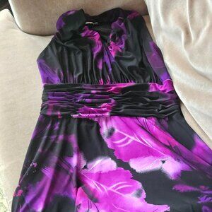 Evan Picone Marilyn Black Halter Dress Size 12